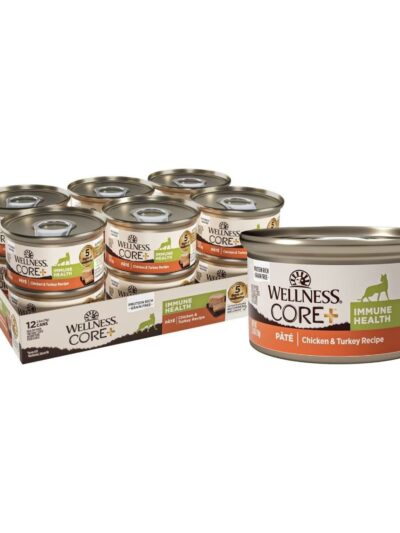 Wellness Core+ Cat Immune Healthy Chicken Turkey Grain-free Pate 2.8oz. (Case of 12)