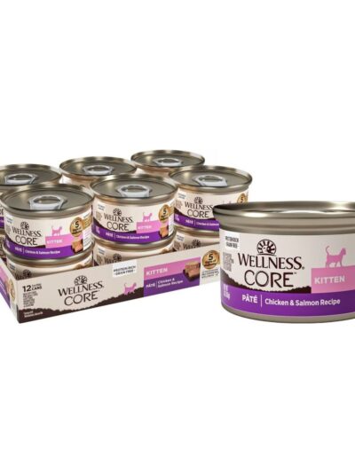 Wellness Core Cat Kitten Chicken Salmon Grain-free Pate 3oz. (Case of 12)