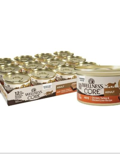 Wellness Cat Core Chicken Turkey Chicken Liver Pate 3oz. (Case of 12)