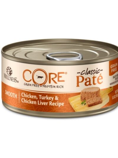 Wellness Cat Core Chicken Turkey Chicken Liver Pate 5.5oz. (Case of 24)