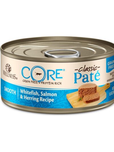 Wellness Cat Core Whitefish Salmon Herring Pate 5.5oz. (Case of 24)