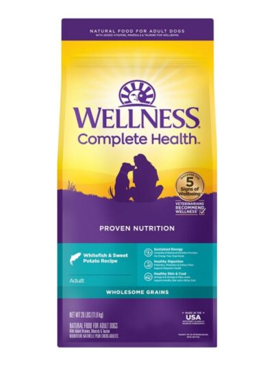 Wellness Complete Health 26Lb Whitefish Sweet Potato Adult