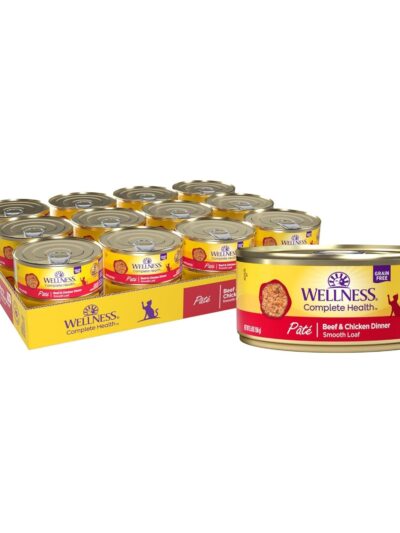 Wellness Cat Complete Health Grain-free Beef Chicken Pate 5.5oz. (Case of 24)