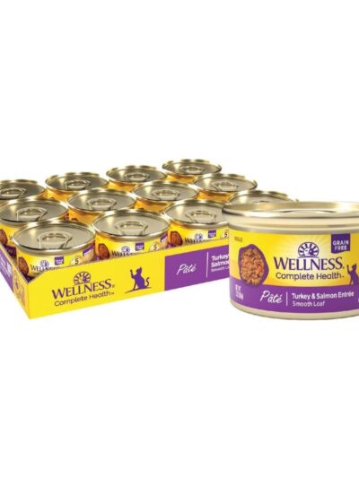 Wellness Cat Complete Health Grain-free Turkey Salmon Pate 3oz. (Case of 24)