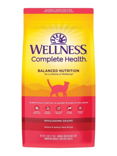 Wellness Cat Complete Health Adult Salmon Meal 5Lb