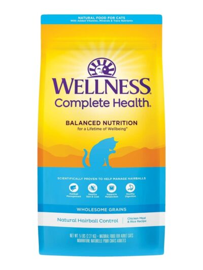 Wellness Cat Natural Hairball Control 5Lb
