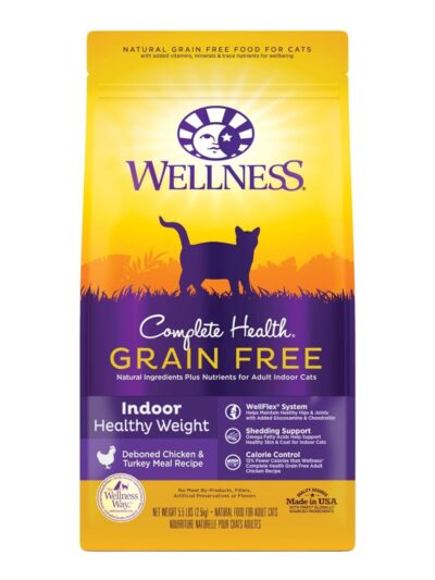 Wellness Cat Complete Health Indoor Healthy Weigt 5.5Lb Grain-free Chicken Turkey