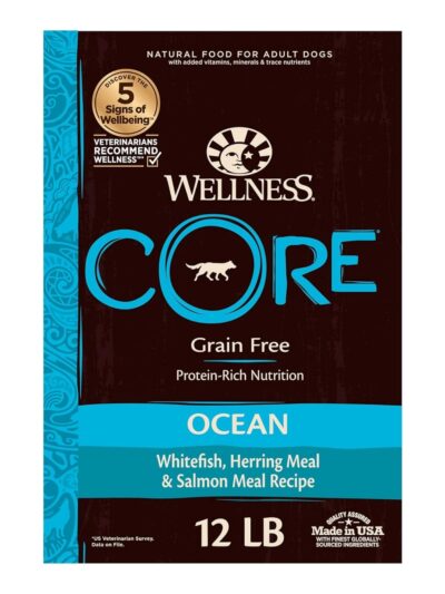 Wellness Dog Core Ocean Recipe 12Lb Grain Free