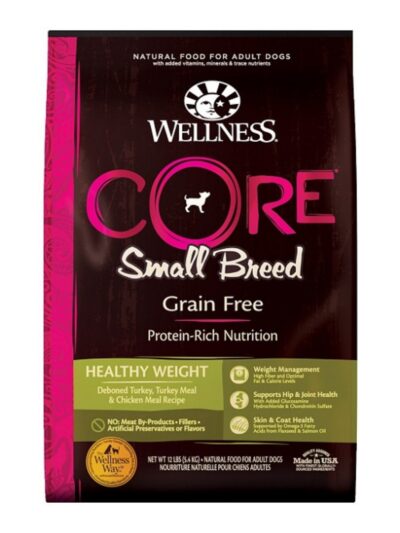 Wellness Dog Core Small Breed Healthy Weight 12Lb Grain Free