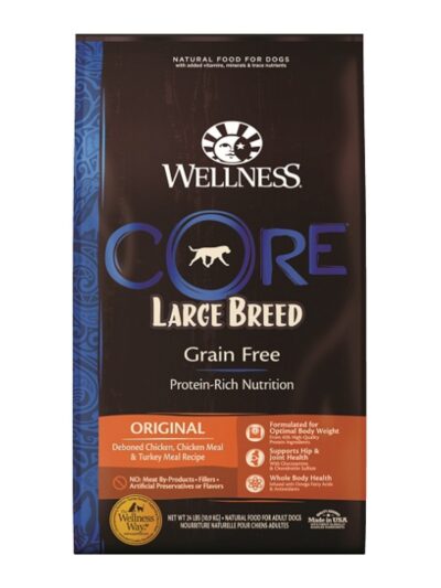 Wellness Dog Core Large Breed 24Lb Grain Free