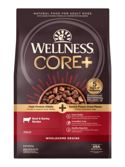 Wellness Core+ 18Lb Beef Barley Adult