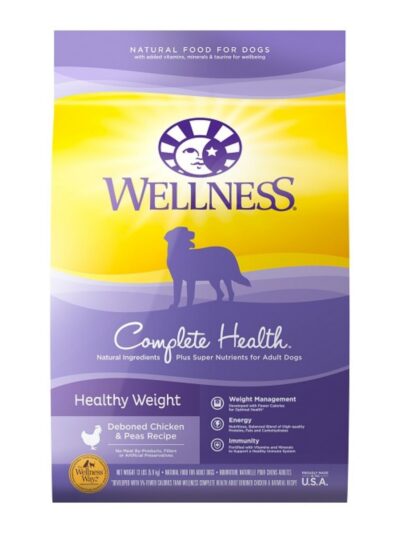 Wellness Dog Healthy Weight 13Lb Chicken Peas Adult Complete Health