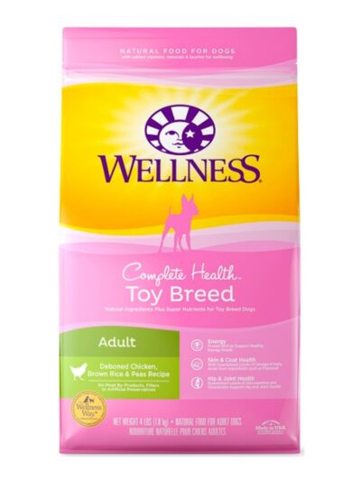 Wellness Dog Toy Breed 4Lb Chicken Brown Rice Complete Health
