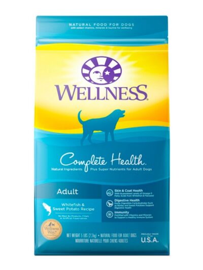 Wellness Dog  Whitefish Sweet Potato 5Lb Adult Complete Health