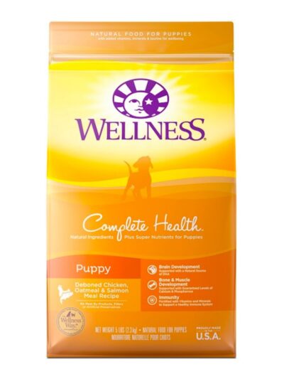Wellness Puppy Chicken Oatmeal Salmon 5Lb Puppy Complete Health