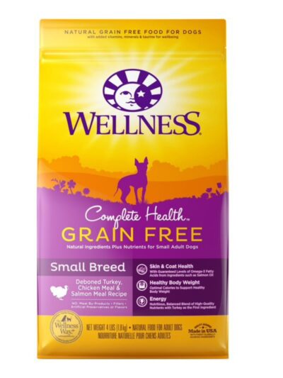 Wellness Dog Grain Free Small Breed 4Lb Complete Health