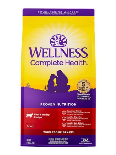 Wellness Complete Health 5Lb Beef Barley Adult