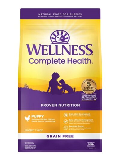 Wellness Complete Health Grain-free  22Lb Puppy Chicken Salmon