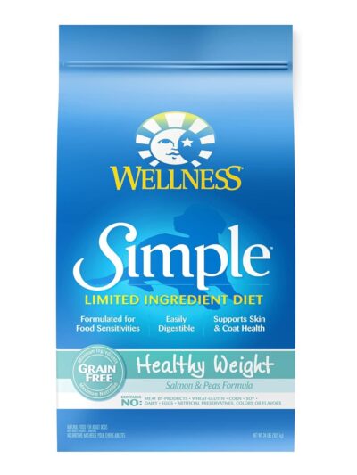 Wellness Dog Simple Health Weight 24Lb Salmon Peas
