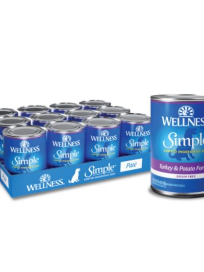 Wellness Dog Simple Grain-free Turkey Potato LID 12.5oz. (Case of 12)
