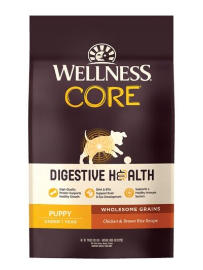 Wellness Core Digestive Health 24Lb Puppy Chicken Brown Rice