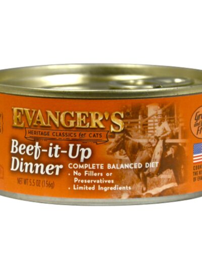 Evanger's Heritage Classic Wet Cat Food Beef It Up 5.5oz 24pk