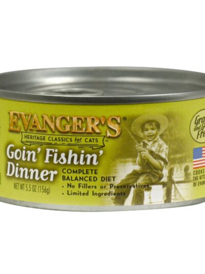 Evanger's Heritage Classic Wet Cat Food Goin' Fishin' 5.5oz 24pk
