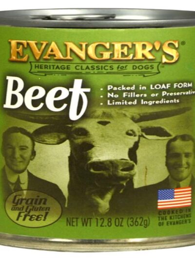 Evanger's Heritage Classic Wet Dog Food Beef 12.8oz 12pk