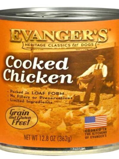 Evanger's Heritage Classic Wet Dog Food Cooked Chicken 12.8oz 12pk