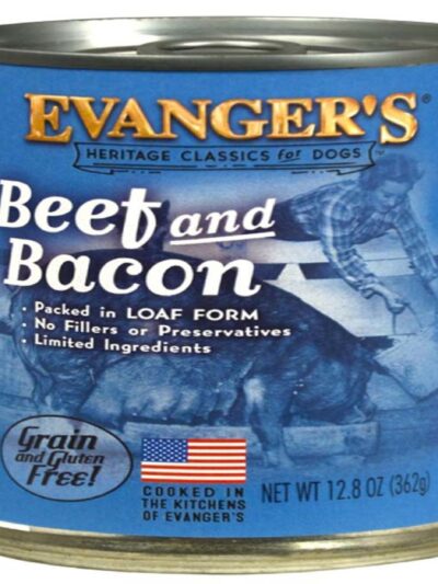 Evanger's Heritage Classic Wet Dog Food Beef & Bacon 12.8oz 12pk