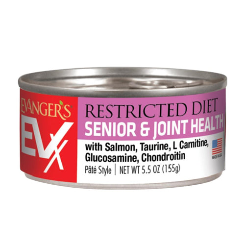 Evanger's EVx Restricted Diet Senior & Joint Health Wet Cat Food Salmon 5.5oz