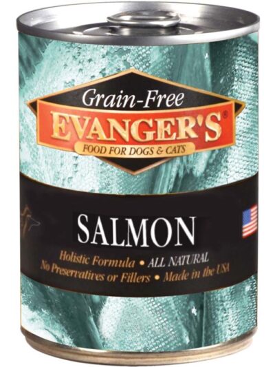 Evanger's Grain-Free Wet Dog & Cat Food Wild Salmon 12oz 12pk