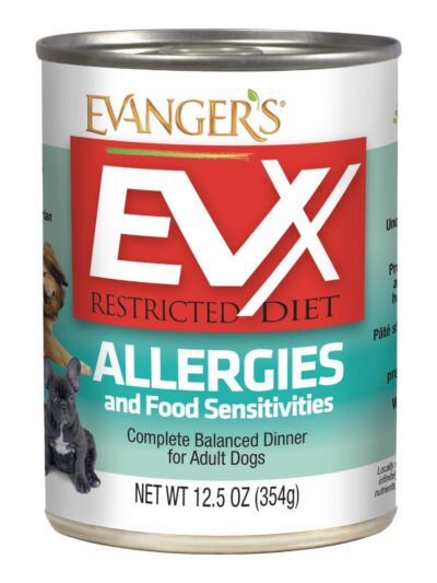 Evanger's EVx Restricted Diet Allergies and Food Sensitivities Wet Dog Food 12.5oz
