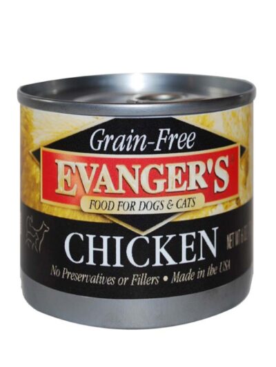 Evanger's Grain-Free Wet Dog & Cat Food Chicken 6oz 24pk