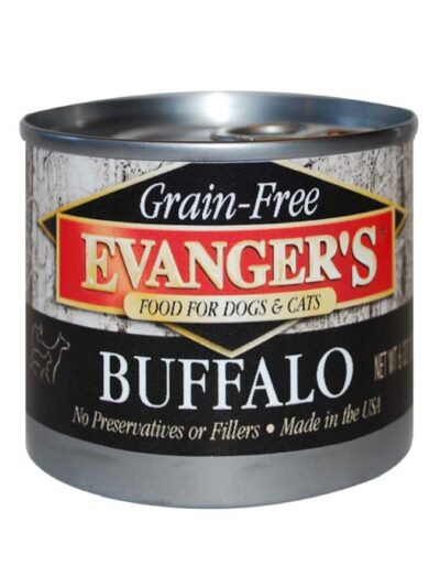 Evanger's Grain-Free Wet Dog & Cat Food Buffalo 6oz 24pk