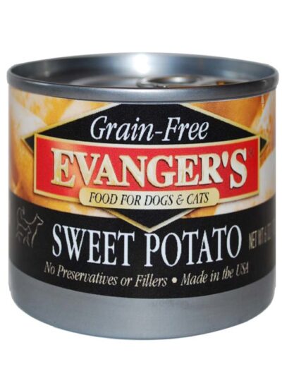 Evanger's Grain-Free Wet Dog & Cat Food Sweet Potato 6oz 24pk