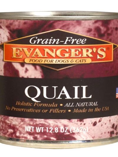Evanger's Grain-Free Wet Dog & Cat Food Quail 12.8oz 12pk