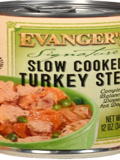 Evanger's Signature Series Wet Dog Food Slow Cooked Turkey Stew 12oz 12pk