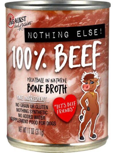 Against the Grain Nothing Else 100% One Ingredient Adult Wet Dog Food Beef 11oz