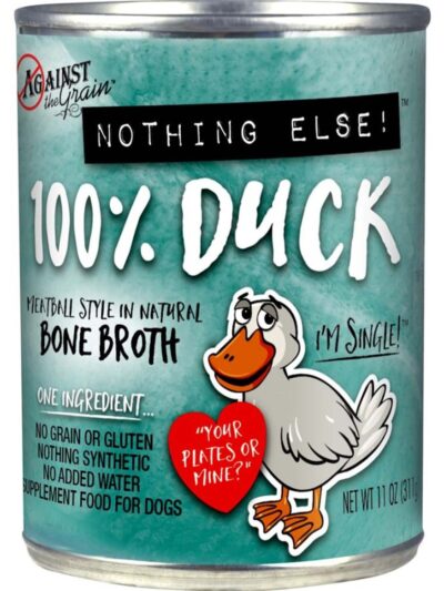 Against the Grain Nothing Else 100% One Ingredient Adult Wet Dog Food Duck 11oz