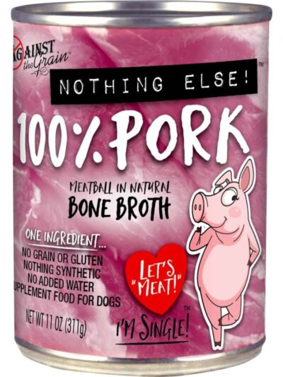 Against the Grain Nothing Else 100% One Ingredient Adult Wet Dog Food Pork 11oz