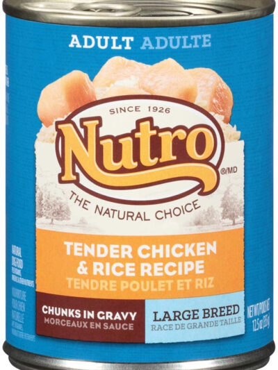 Nutro Products Large Breed Adult Wet Dog Food Chunky Chicken & Turkey Stew 12.5oz (Case of 12)