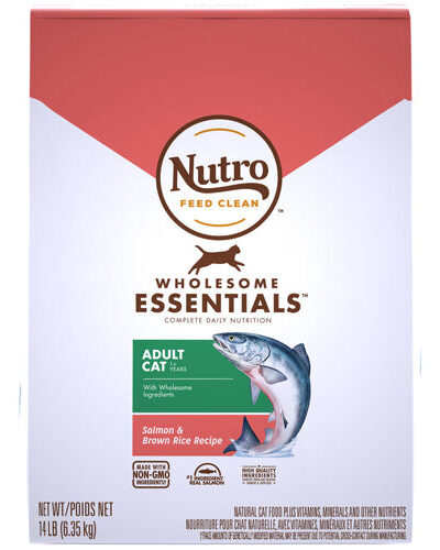 Nutro Products Wholesome Essentials Adult Dry Cat Food Salmon & Brown Rice 14lb