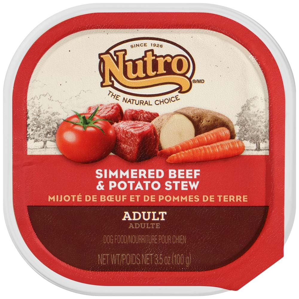 Nutro Products Grain Free Cuts in Gravy Adult Wet Dog Food Beef & Potato Stew 3.5oz 24pk