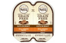 Nutro Products Perfect Portions Grain Free Cuts in Gravy Adult Wet Cat Food Chicken 2.6oz 24pk
