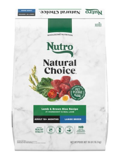 Nutro Products Natural Choice Large Breed Adult Dry Dog Food Lamb & Brown Rice 36lb