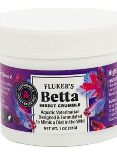 Flukers Betta Fish Food Crumble 1oz.
