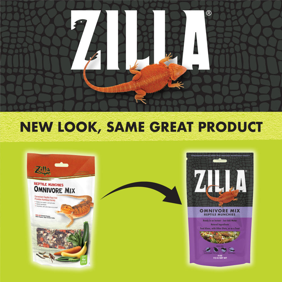 Zilla Reptile Munchies, Omnivore Mix 1ea/4 oz