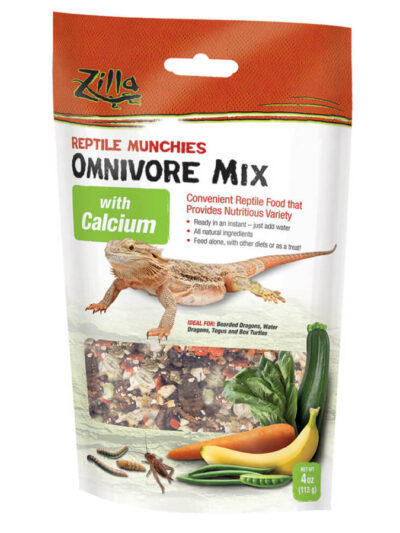 Zilla Reptile Munchies, Omnivore Mix with Calcium 1ea/4 oz