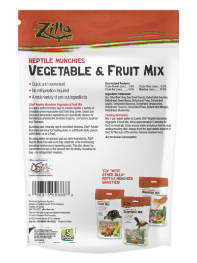 Zilla Reptile Munchies Vegetable and Fruit Mix 1ea/4 oz